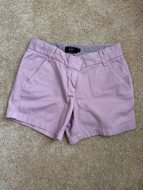 J. Crew Pastel Pink Cotton Chino Bermuda Shorts